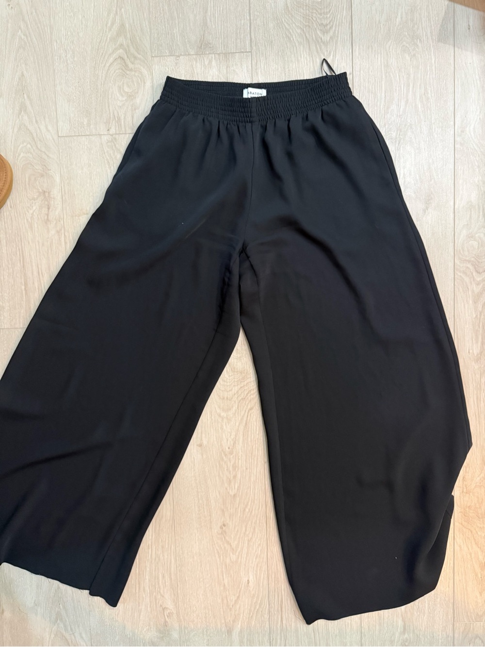Babaton Black Wide-Leg Pants